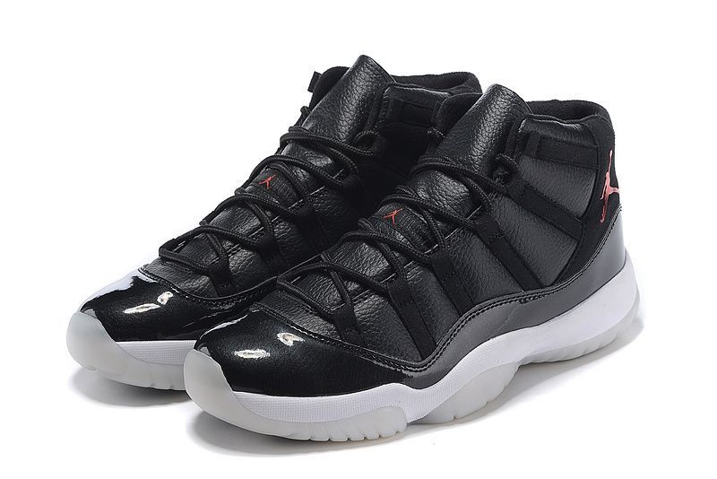 Nike Air Jordan 11 Retro Black/White, черный, белый, кожа, мужские