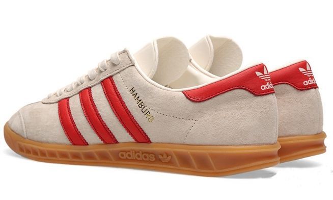 Adidas Hamburg Vienna белые с красным (39-44)