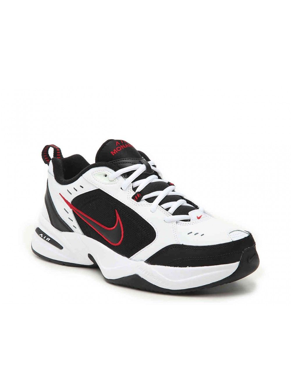 Nike Air Monarch, черный с белым, кожа, мужские, зимние