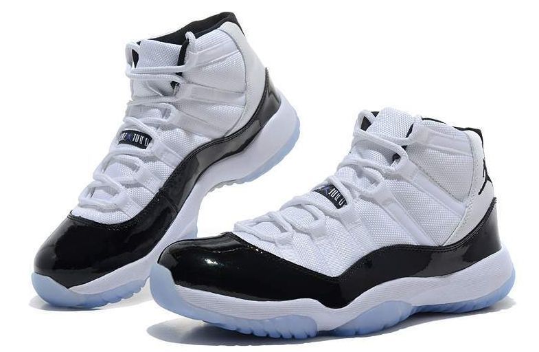 Nike Air Jordan 11 Retro White/Black, белый, черный, кожа, текстиль, мужские
