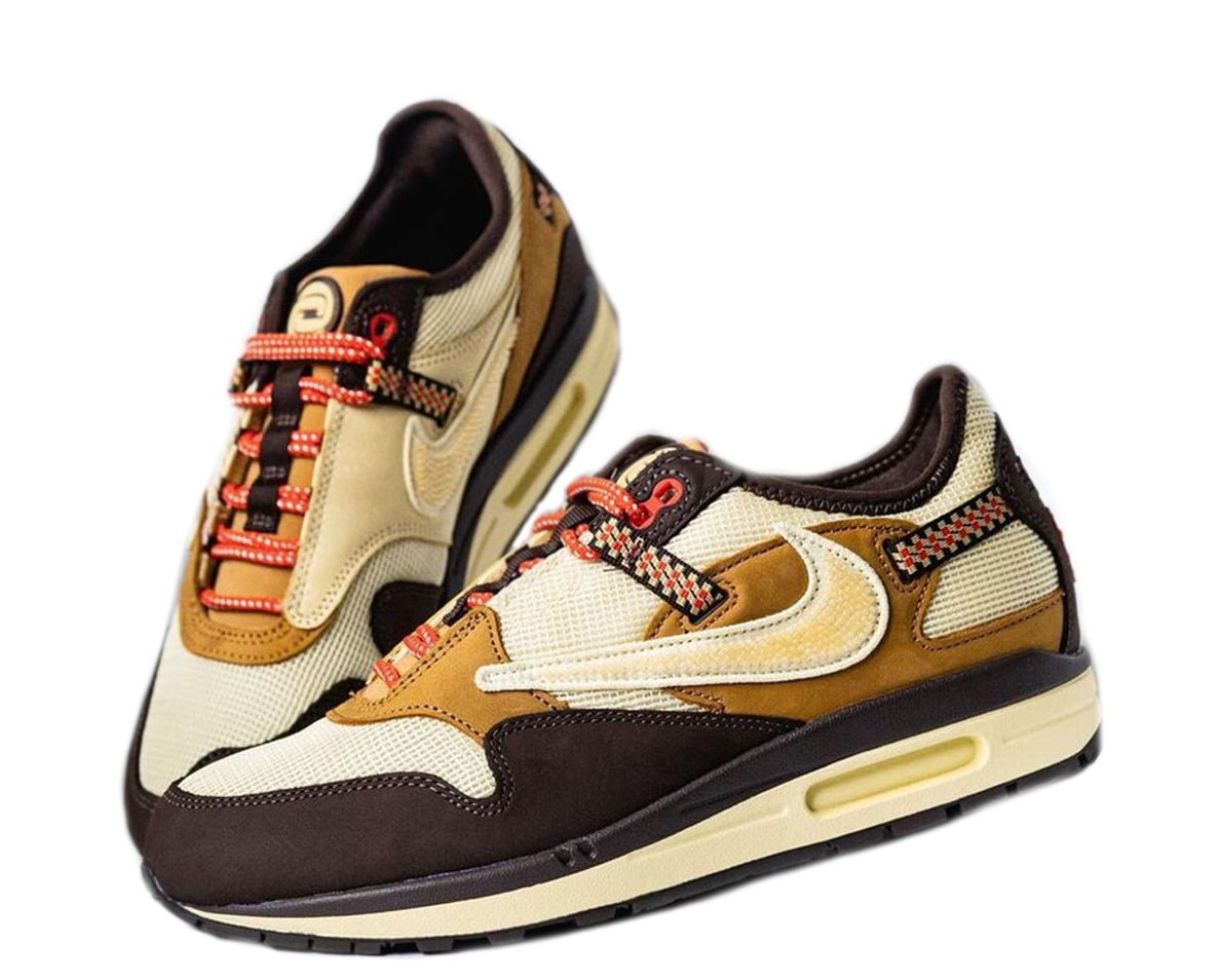 Nike Air Max Travis Scott Baroque Brown, коричневый, нубук, мужские