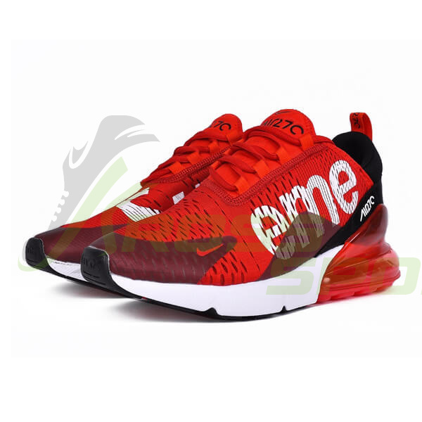  Nike Air Max 270 x Supreme Red