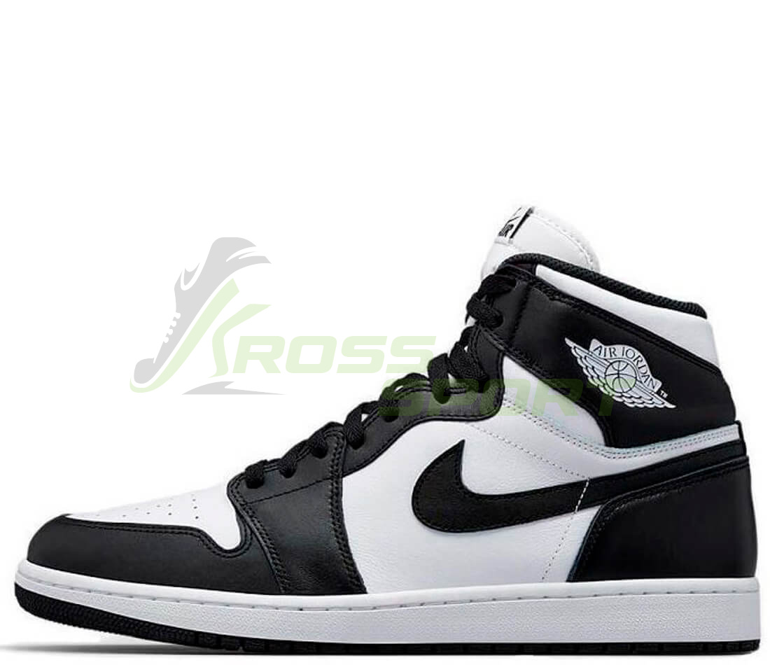  Nike Air Jordan 1 Retro Hi Og Black/White с мехом